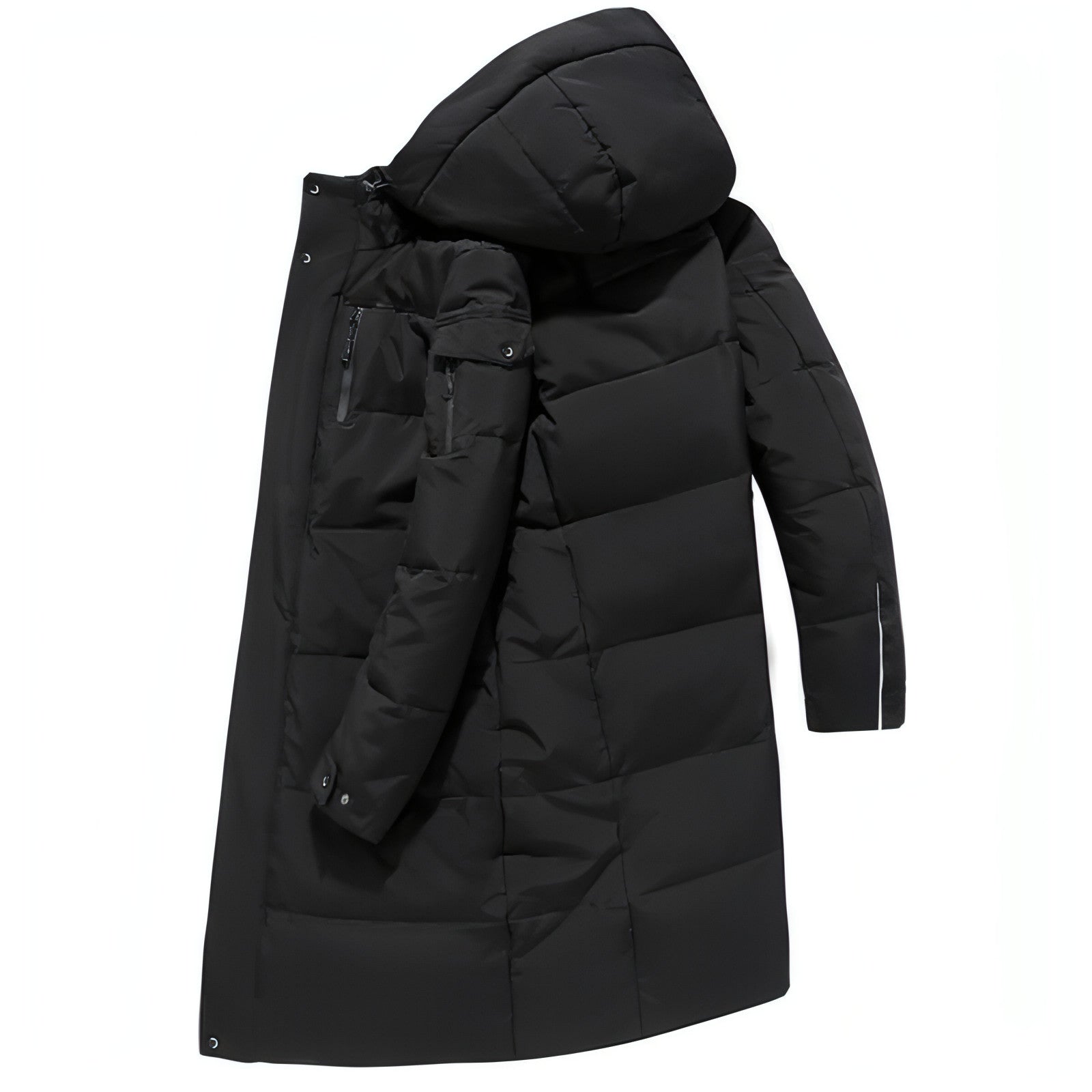 Plumífero largo acolchado para hombre
