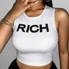 Wholesale 2026 Y2K Women Streetwear Custom OEM Logo Knitted Crop Top Sexy Breathable Short Summer