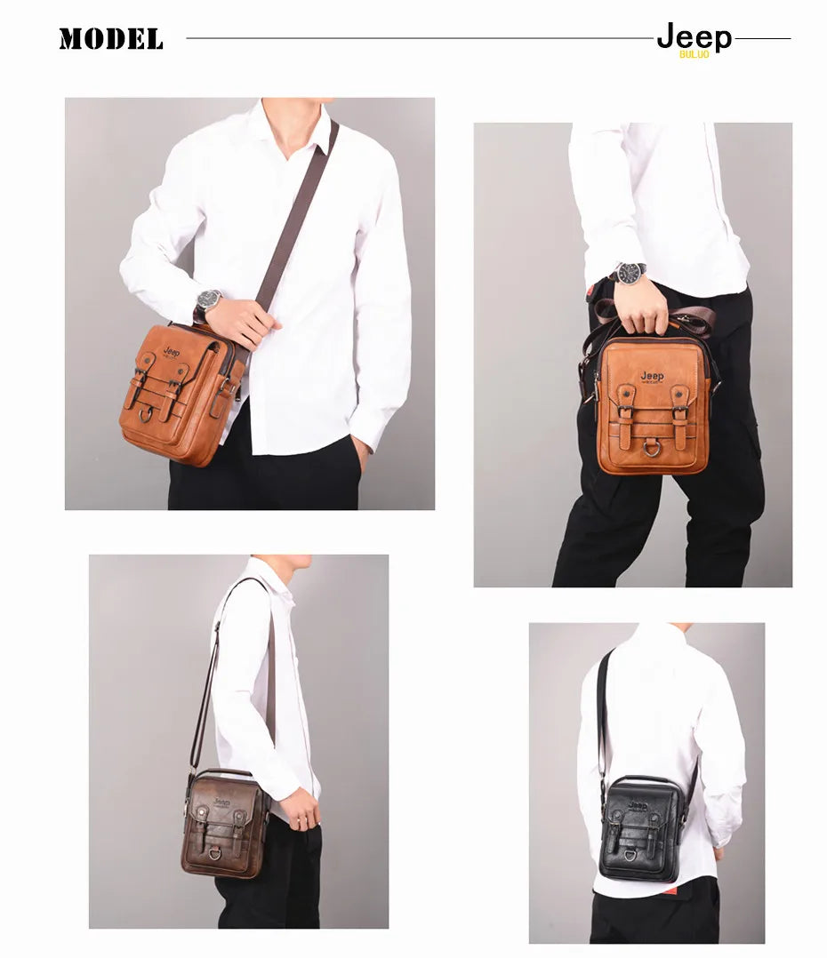 JEEP BULUO Multi-function Business Handbags Men New Man&