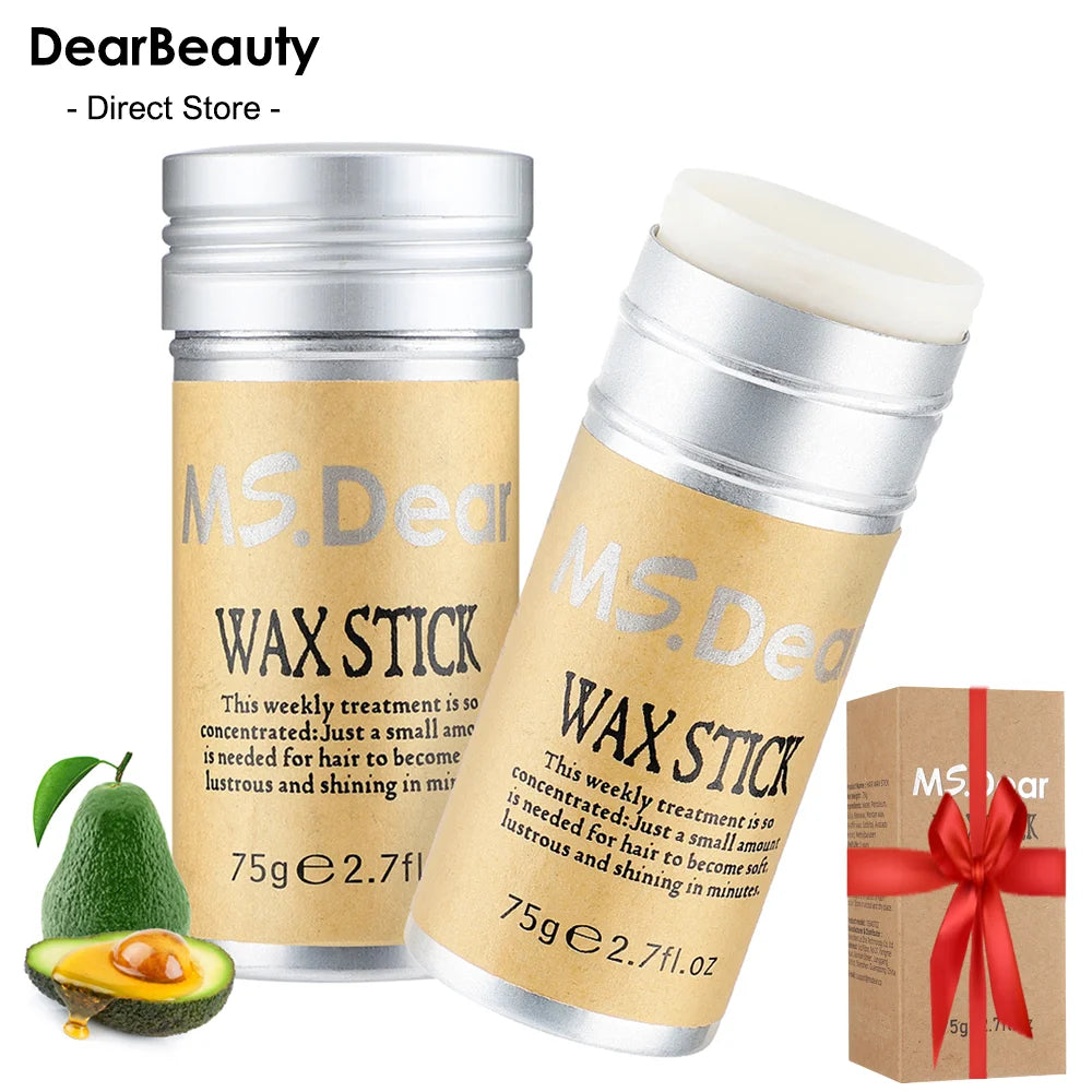 Cera en barra para pelucas, cera profesional en barra para el cabello, crema en gel no grasosa, cera en barra para el cabello para hombres y mujeres, artefacto para cabello roto