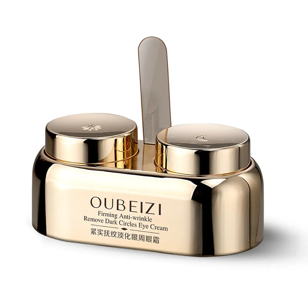 40g Crema de Día para Ojos Crema de Noche para Ojos Doble Cuidado de la Piel Reduce Ojeras Tensa el Contorno de Ojos Antiarrugas Hinchazón Ocular Cuidado de Ojos