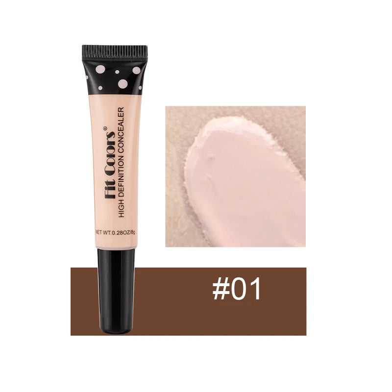 Corrector Líquido de Cobertura Completa Base de Maquillaje BB Cream de 8 Colores Transpirable Natural Iluminador Maquillaje Ojeras Crema Cosmética