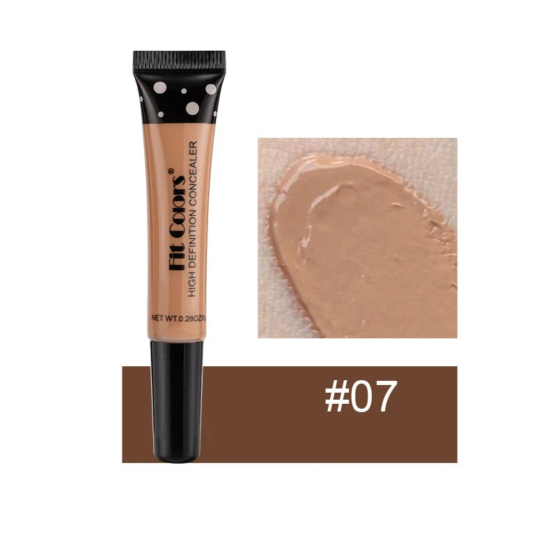Corrector Líquido de Cobertura Completa Base de Maquillaje BB Cream de 8 Colores Transpirable Natural Iluminador Maquillaje Ojeras Crema Cosmética