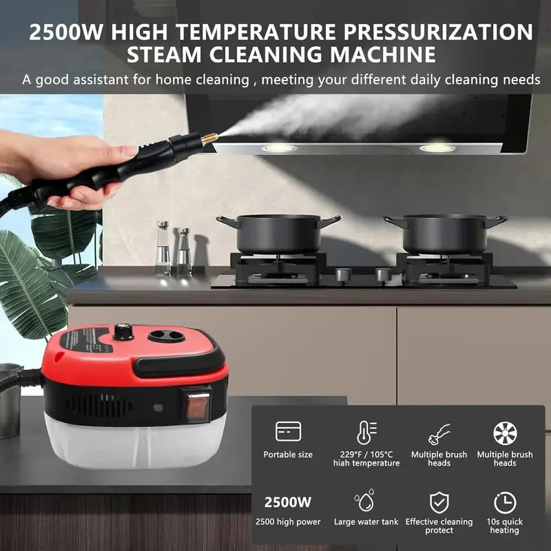 EU Plug 1500W 220V,US Plug 2500W 110V.Car washer,High-temperature steam cleaner, jet cleaner, kitchen range hood,Christmas gifts