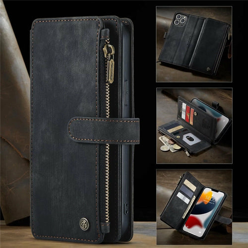Funda premium tipo cartera para iPhone X a iPhone 14