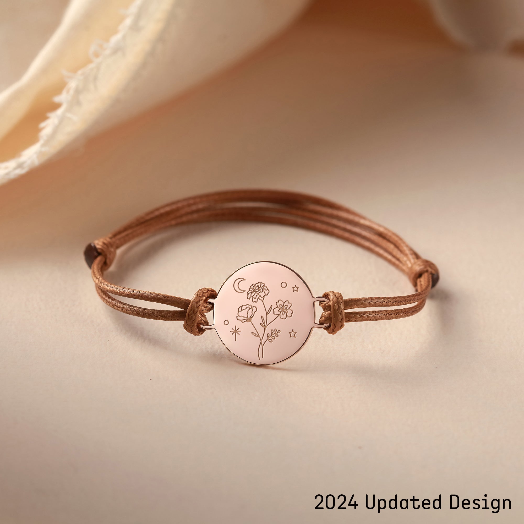 Pulsera con flores de nacimiento combinadas, Regalo de flor de nacimiento, Pulsera para mamá