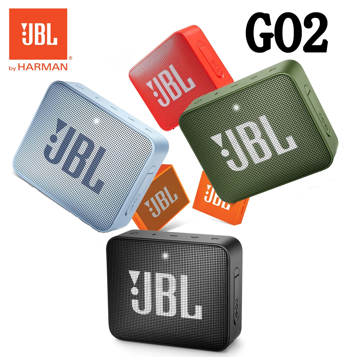 Altavoz Bluetooth inalámbrico JBL GO 2 IPX7 a prueba de agua para exteriores