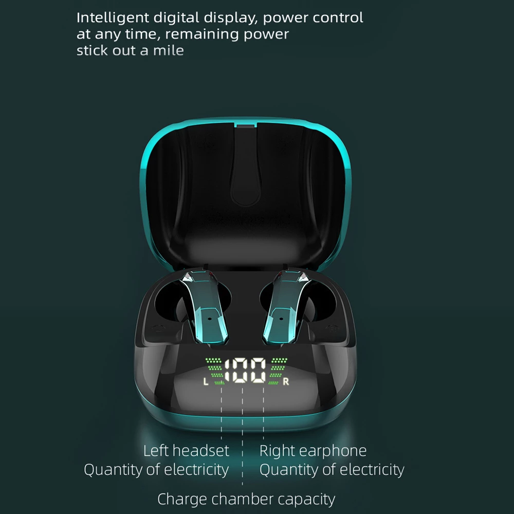 Auriculares inalámbricos TWS para juegos Bluetooth 5.0 con micrófono