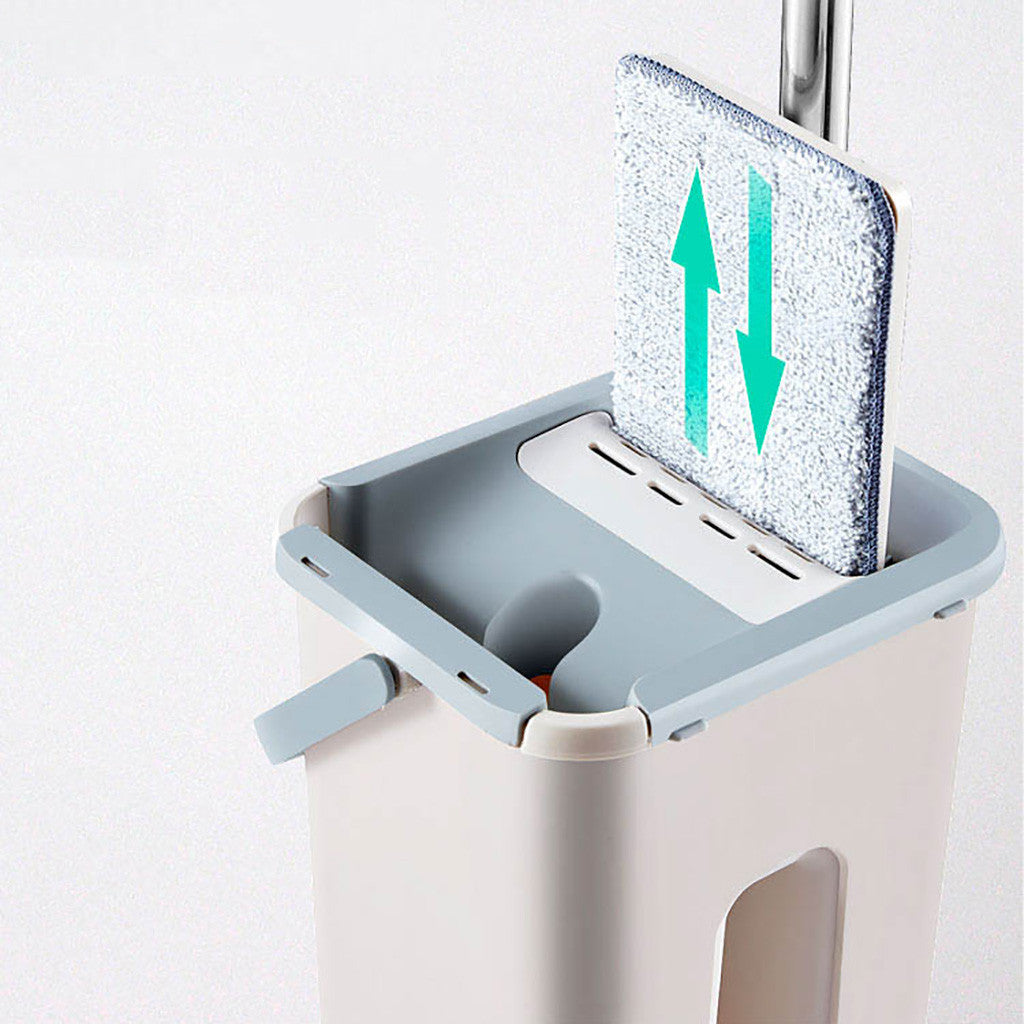 Mopa y Cubo Automático Mágico con Escurridor Plano