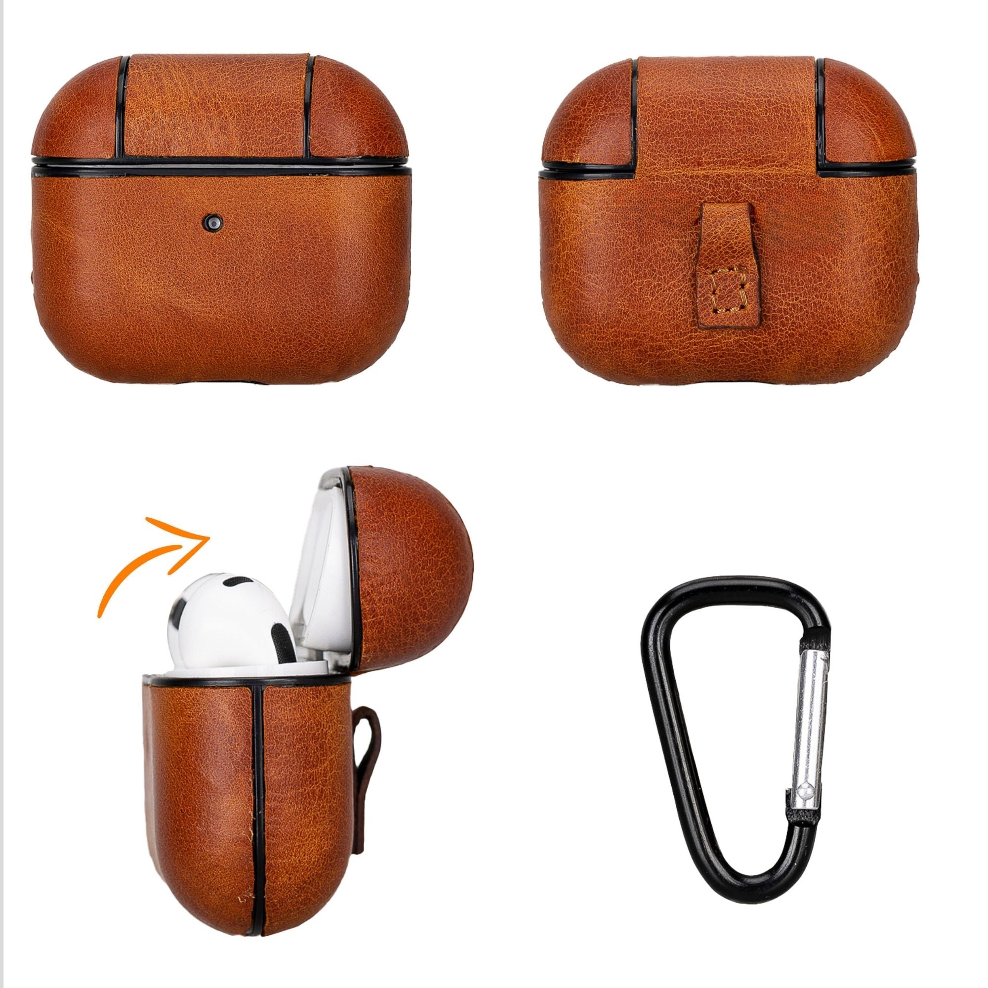 Estuche de cuero Gillette para AirPods 3