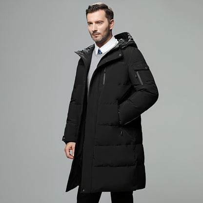 Plumífero largo acolchado para hombre