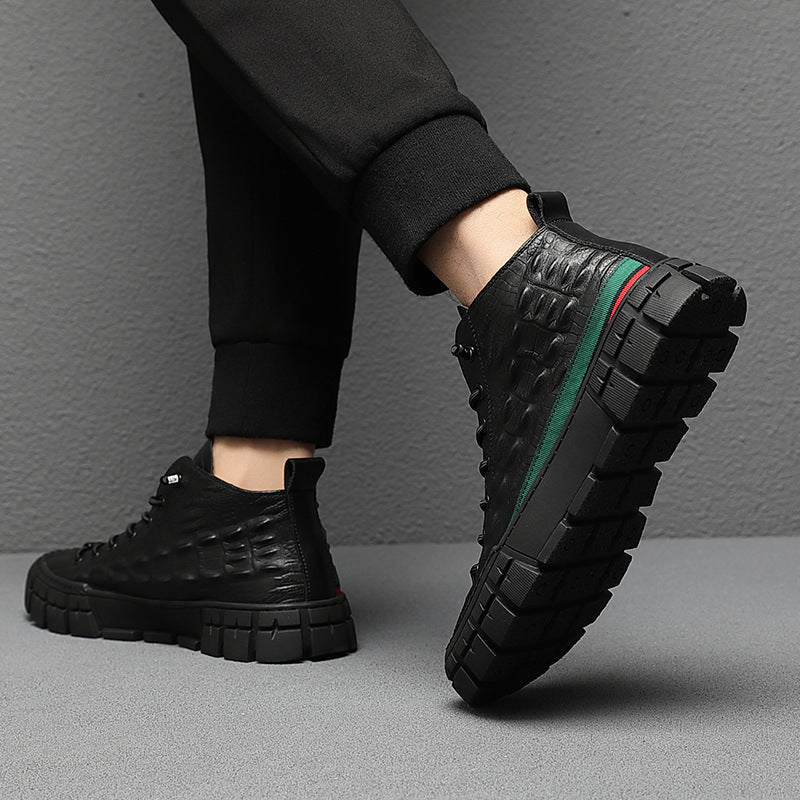 UrbanEdge™ – Botines de cuero para hombre con forro cálido