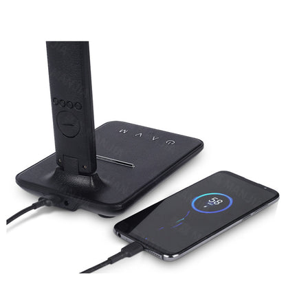 Lámpara Plus 3 en 1 con cargador de teléfono, reloj y termostato