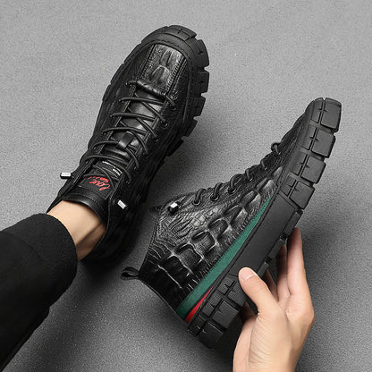 UrbanEdge™ – Botines de cuero para hombre con forro cálido