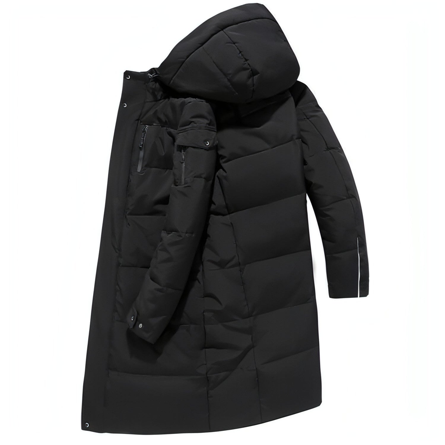 Plumífero largo acolchado para hombre