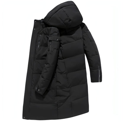 Plumífero largo acolchado para hombre