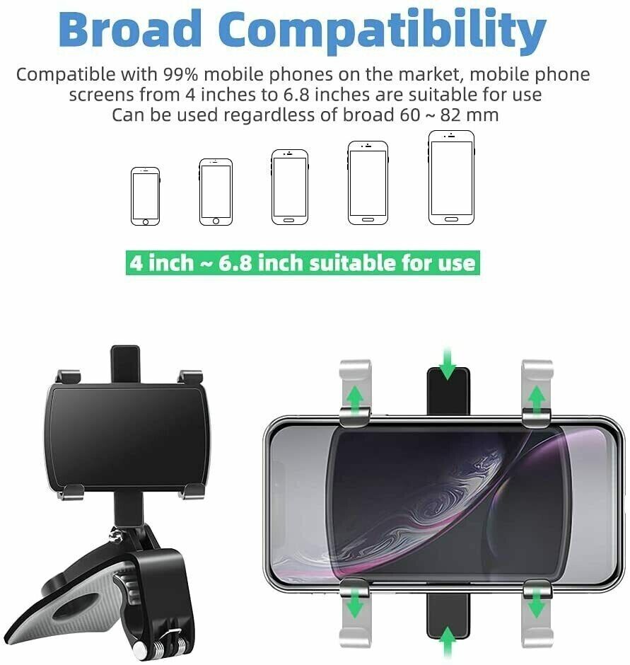 Soporte Universal Para Salpicadero De Coche, Clip Abrazadera Para Móvil