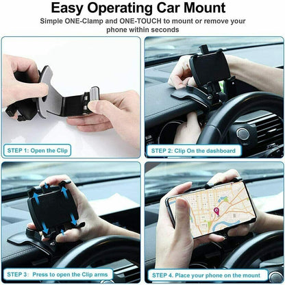 Soporte Universal Para Salpicadero De Coche, Clip Abrazadera Para Móvil