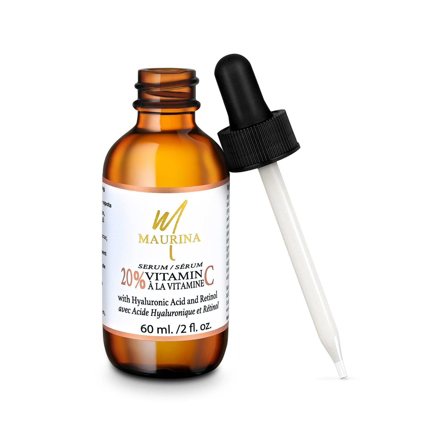 Sérum facial - Sérum con 20% Vitamina C, Ácido Hialurónico y Retinol