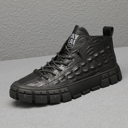 UrbanEdge™ – Botines de cuero para hombre con forro cálido