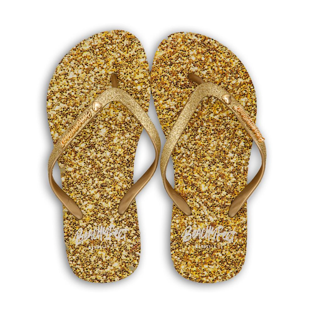 BeachyFeet® - Brillo Dorado