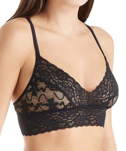 Bralette de encaje semitransparente