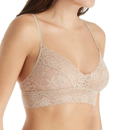 Bralette de encaje semitransparente