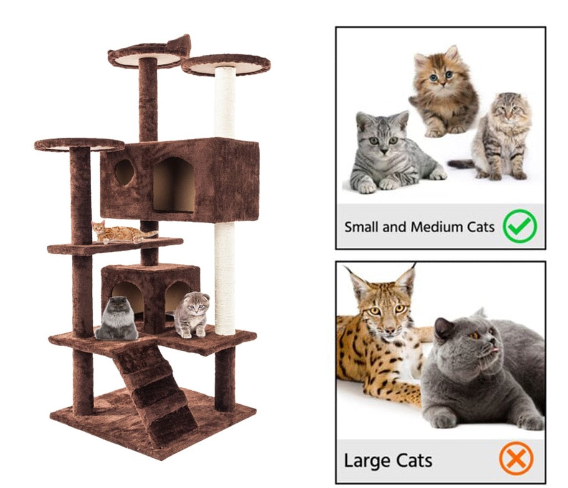 Torre de cuerda de sisal para gatos