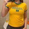 Wholesale 2026 Y2K Women Streetwear Custom OEM Logo Knitted  Crop Top Sexy Breathable Short Summer