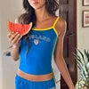 Wholesale 2026 Y2K Women Streetwear Custom OEM Logo Knitted  Crop Top Sexy Breathable Short Summer