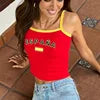Wholesale 2026 Y2K Women Streetwear Custom OEM Logo Knitted  Crop Top Sexy Breathable Short Summer