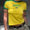 Wholesale 2026 Y2K Women Streetwear Custom OEM Logo Knitted  Crop Top Sexy Breathable Short Summer