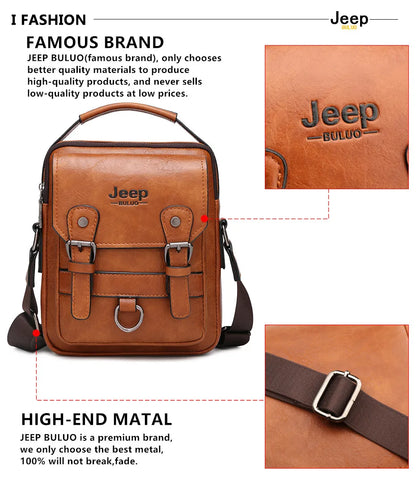 JEEP BULUO Multi-function Business Handbags Men New Man&