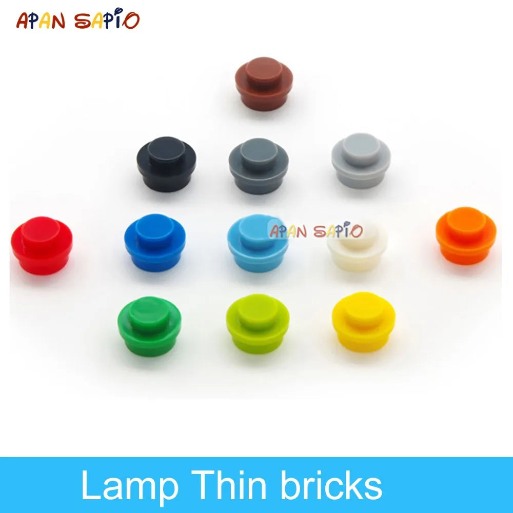600 unidades de ladrillos de construcción finos DIY Lámpara de 12 colores Juguetes educativos creativos compatibles con el tamaño 4037 para niños