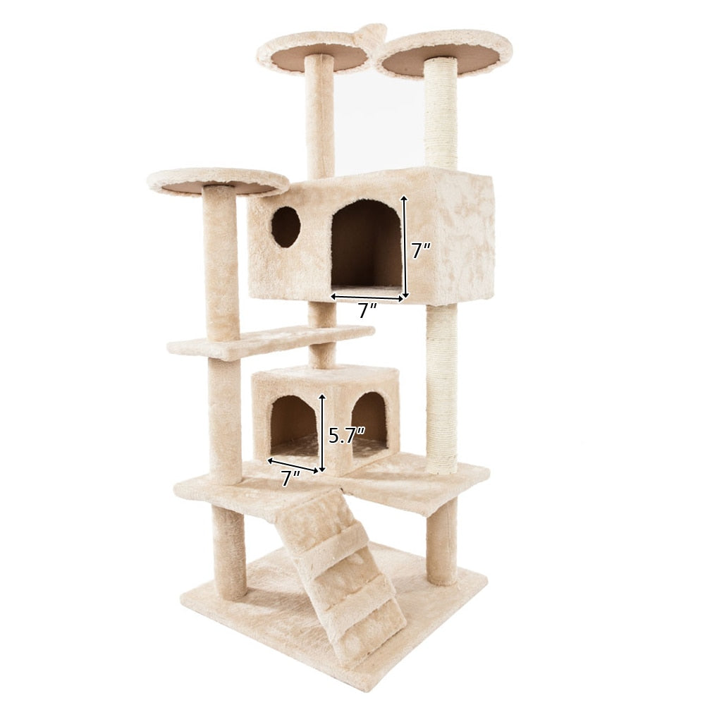 Torre de cuerda de sisal para gatos