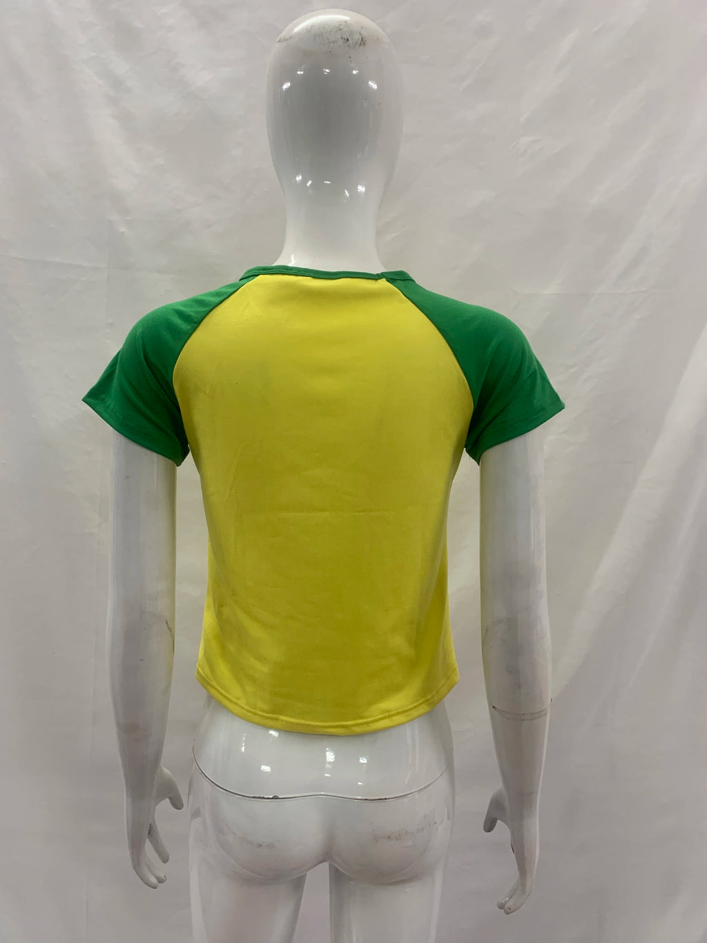 2026 Summer Women's Short Sleeved T-shirt Sexy Slimming Top Brazilian Flag Letter Embroidered Casual Sexy