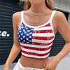 Wholesale 2026 Y2K Women Streetwear Custom OEM Logo Knitted  Crop Top Sexy Breathable Short Summer