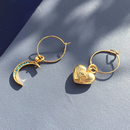 Pendientes Luna de Cristal