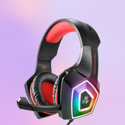 Auriculares de juego estéreo Dragon LED con micrófono