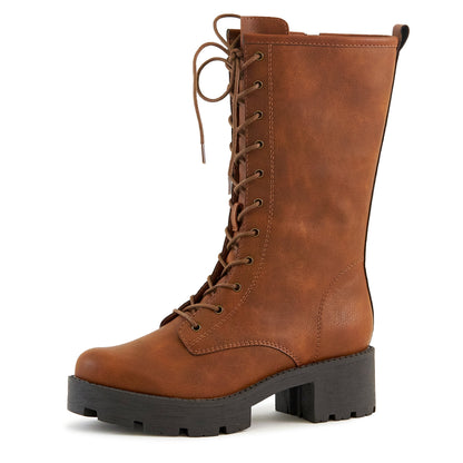 Botas privadas de mujer Camel