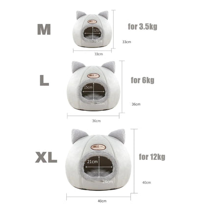 Cama Cueva para Mascotas 2 en 1