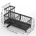 Sponge Holder for Kitchen Sink, Sink Caddy with High Brush Holder, Kitchen Sink Organizer
