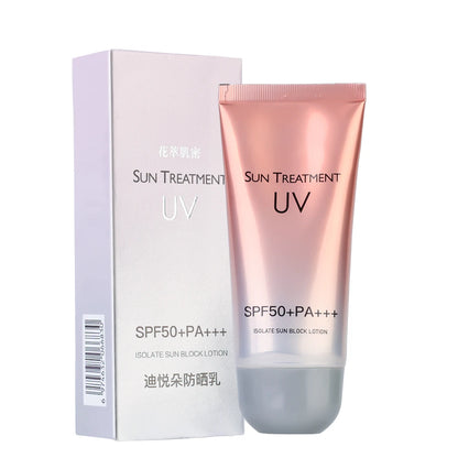 Crema solar duradera Protector facial Bloqueador solar Spf50 Gel Aislamiento Loción Crema Blanqueadora Cremas Hidratante facial Blanqueadora