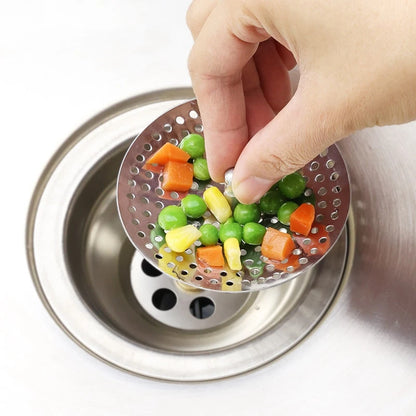 Colador de fregadero de cocina, tapón, filtro de drenaje de repuesto de acero inoxidable, recogedor de pelo para bañera, trampa para residuos, accesorios de baño