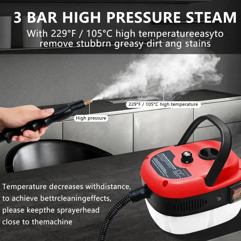 Enchufe europeo 1500W 220V, enchufe estadounidense 2500W 110V. Lavadora de coches, limpiador a vapor de alta temperatura, limpiador a chorro, campana extractora de cocina, regalos de Navidad