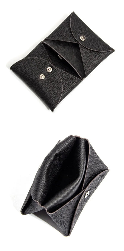 Cowhide Mini Envelope Card Bag Women&