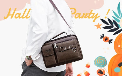 JEEP BULUO Multi-function Business Handbags Men New Man&
