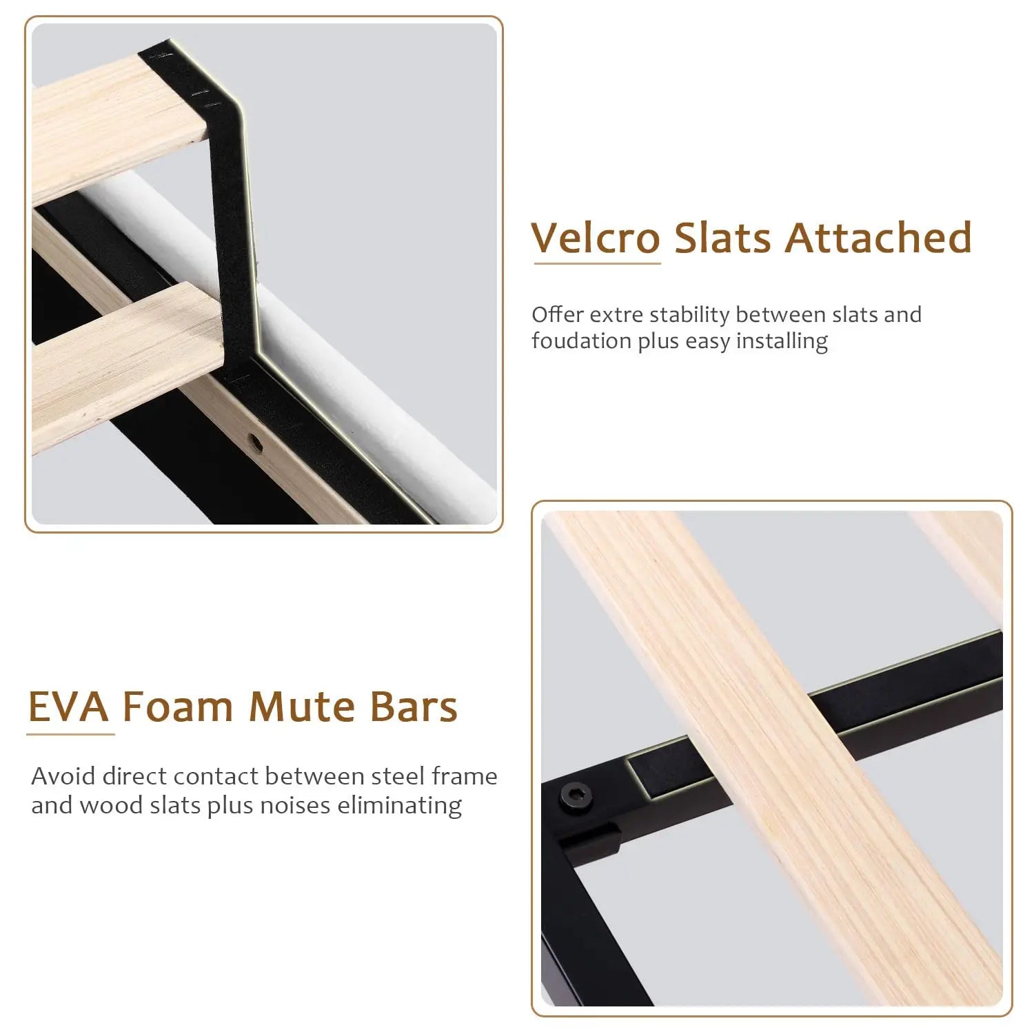 Queen Velvet Platform Bed Button Tufted Upholstered Frame Wooden Slats 8" Underbed Storage No Box Spring Noise Free Easy Assembl