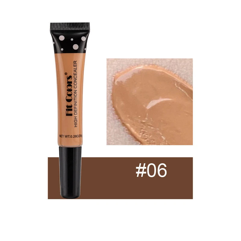 Corrector Líquido de Cobertura Completa Base de Maquillaje BB Cream de 8 Colores Transpirable Natural Iluminador Maquillaje Ojeras Crema Cosmética
