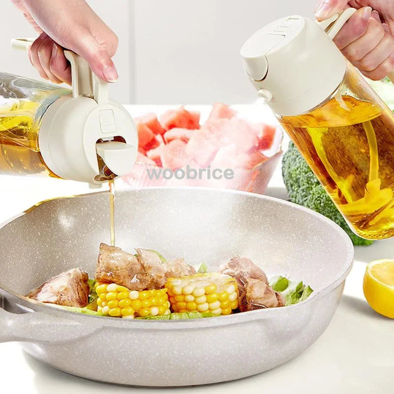 Pulverizador de aceite de oliva para verter aceite de cocina y especias